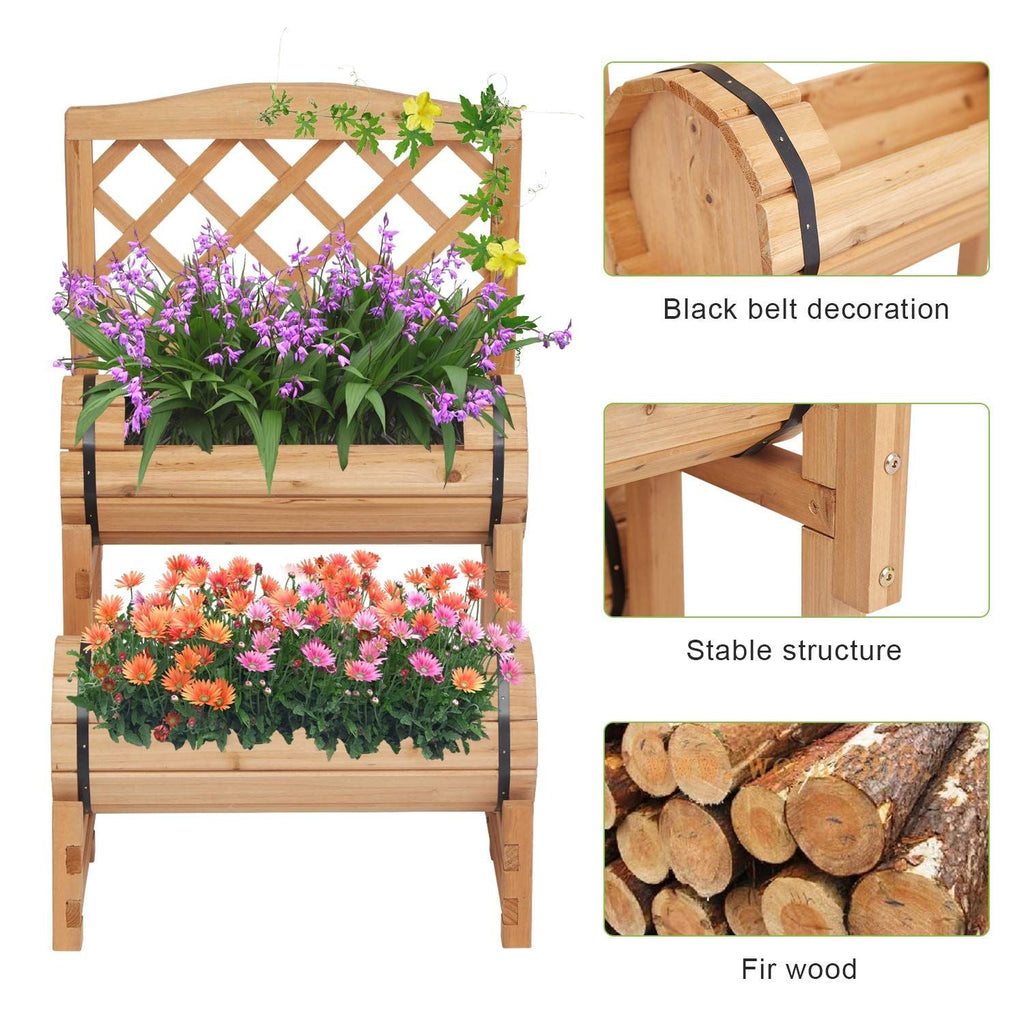 PPL Outdoor Planter Raised Garden Bed - Planter Boxes Outdoor, Herb Garden Planter Outdoor, Planters for Outdoor Plants