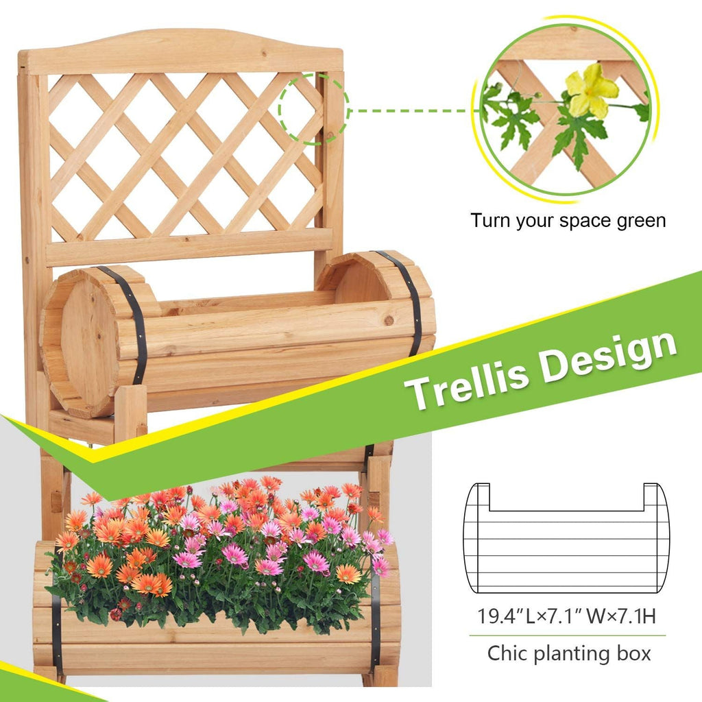 PPL Outdoor Planter Raised Garden Bed - Planter Boxes Outdoor, Herb Garden Planter Outdoor, Planters for Outdoor Plants