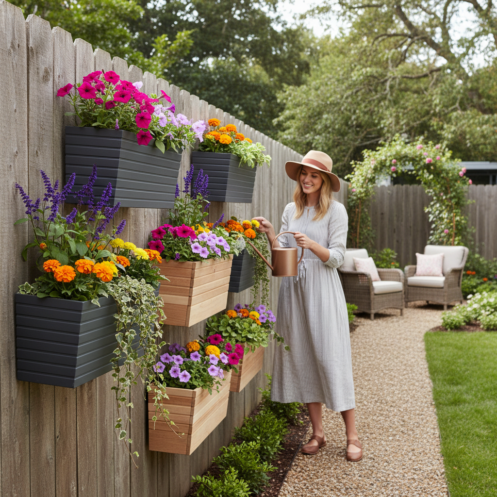 Fence Planter Boxes