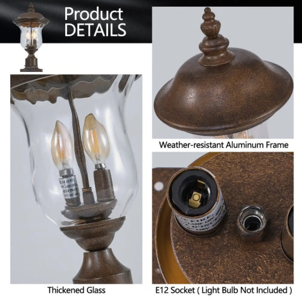 Vintage Outdoor Lights - Waterproof Garden Patio & Walkway Lamp